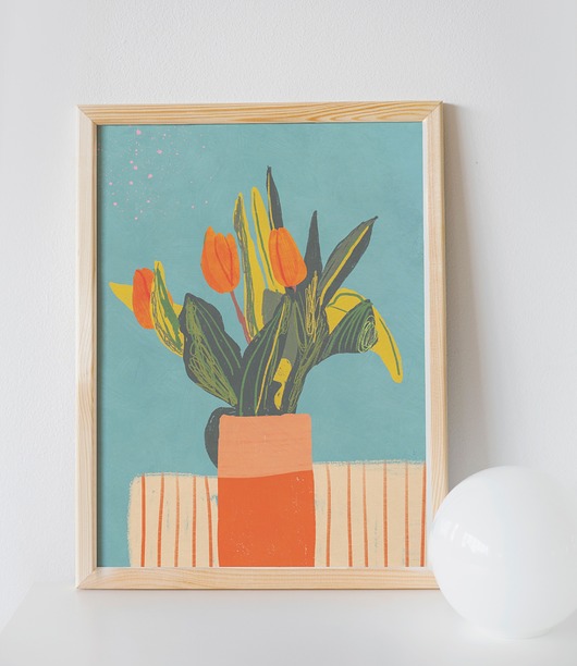 plakaty Plakat "Tulipany" A4
