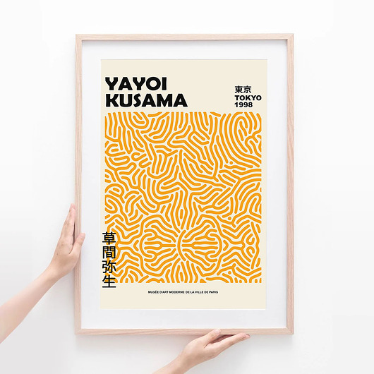 plakaty Plakat Złote linie Yayoi Kusama