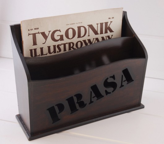 Gazetownik w stylu klasycznym, wenge Silva Drewniane Dekoracje