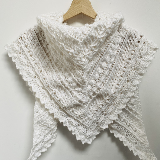 suknie ślubne Biała chusta ślubna Allyana ręcznie robiona