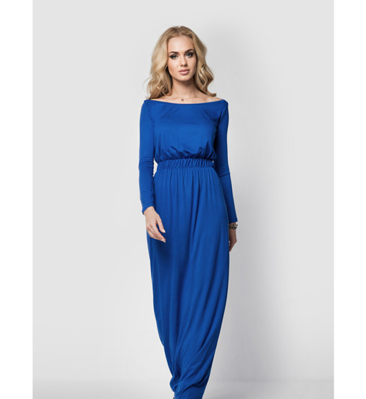 Sukienka MAXI LONG niebieska  Dressroad
