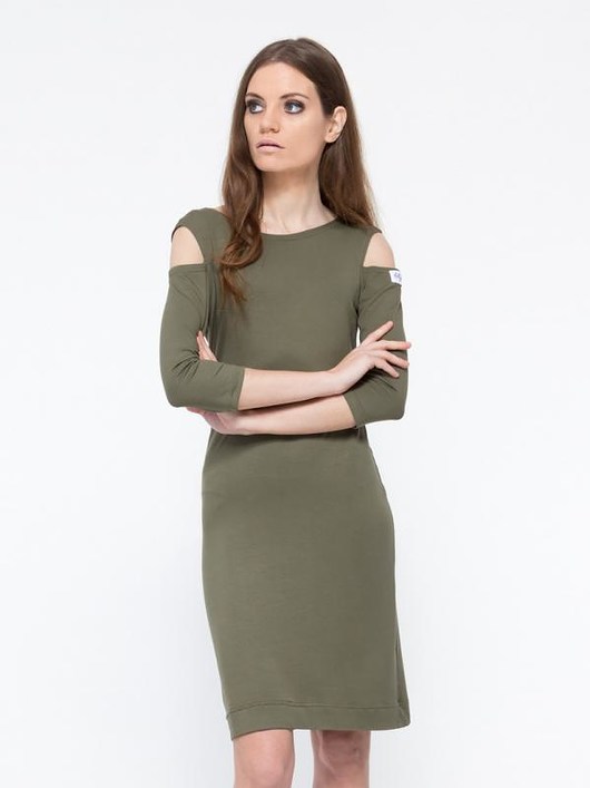  Sukienka khaki  LL100006_RAL6007  lillyla