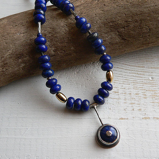 -lapis lazuli-naszyjnik- Emilia Woźniak
