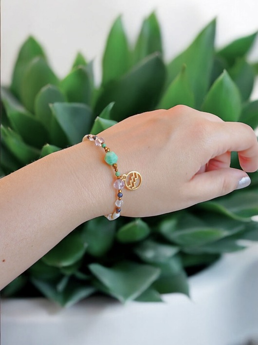 bransoletki z kamieni naturalnych WODNIK - zodiac collection - PREMIUM - nowa wersja