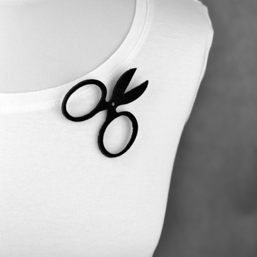 FeltFattyScissors felt label