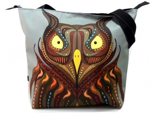 Duża torba na zamek z autorskim motywem:) Gaul Designs