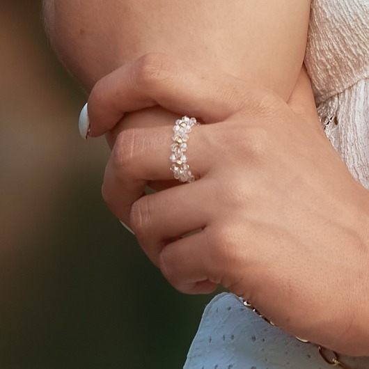 pierścionki elastyczne Pierścionek potrójny Crystal Angel