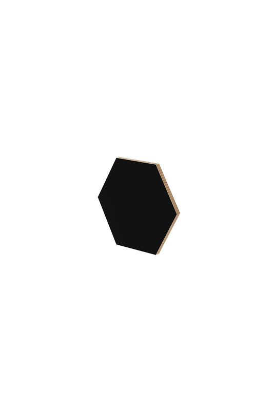 PANEL ŚCIENNY HEXAGON czarny NUKI
