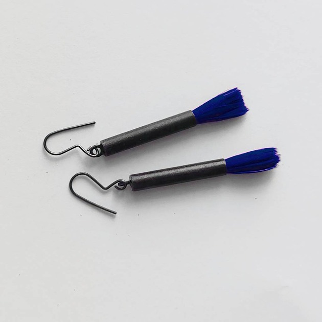 kolczyki z piórami PIÓRKO kolczyki