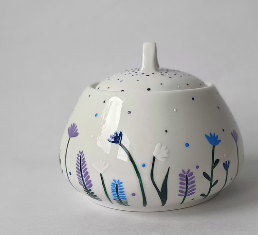 cukiernice Recznie malowana cukiernica