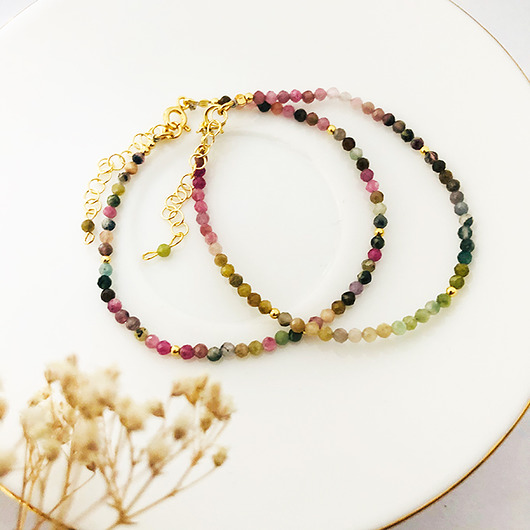 Bransoletki turmalin , z turmalinem, kolorowe Anemon Atelier