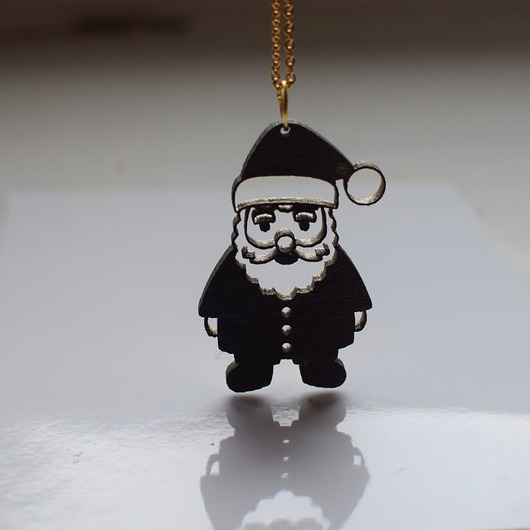Naszyjnik świąteczny prezent Mikołaj iziartwear