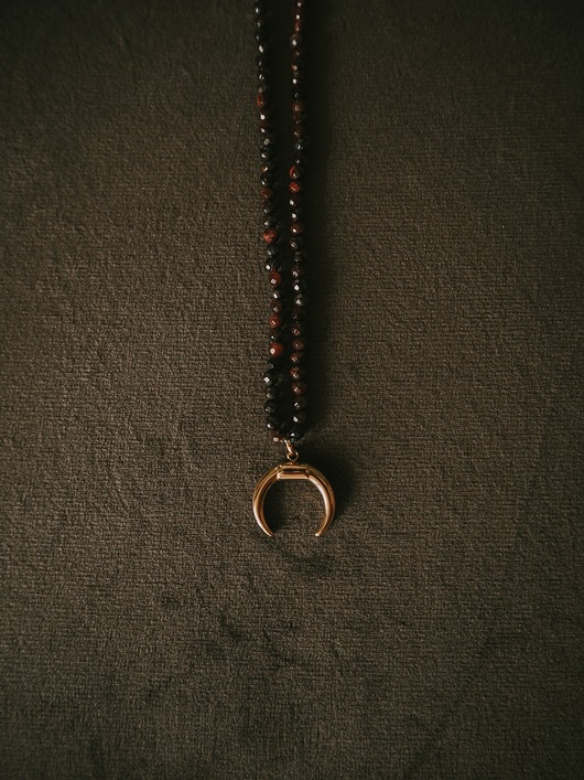 chokery Naszyjnik z brązowych kamieni Chocolate