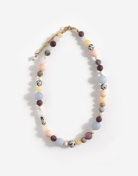 kolie Bąbelkowy naszyjnik z kamieni naturalnych