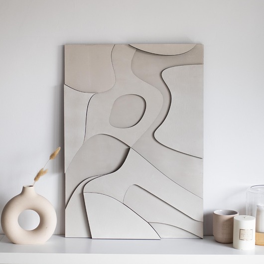 obrazy Obraz abstrakcyjny ,,LUNAR''3d relief dekoracja ścienna nowoczesna Boho
