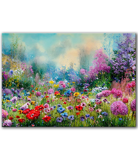 obrazy Obraz na płótnie - 100x70 cm  Letnia łąka (1-0669)