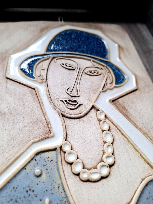 Ozdoby na ścianę Obraz ceramiczny płaskorzeźba