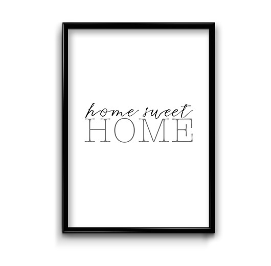 Home sweet home- plakat  Bury Lis