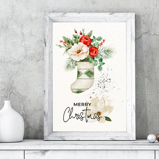 plakaty Plakat Christmas sock