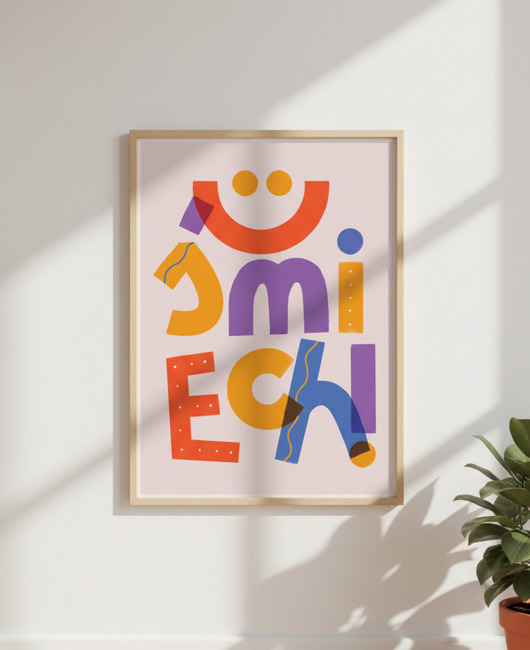 plakaty Plakat do pokoju dziecka Uśmiech