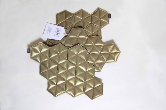 ZESTAW ŚWI ATECZNYCH ZŁOTYCH PODKŁADEK - 4 SZT. niebo design