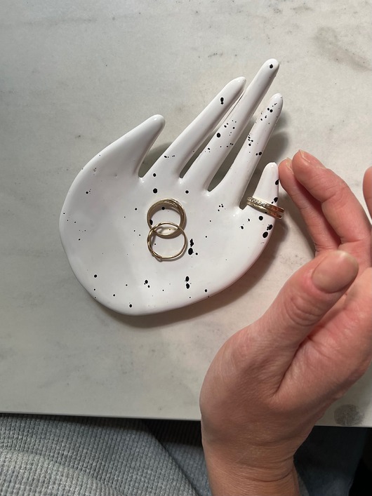 pojemniki na biżuterię Ceramiczna Łapka Handmade Talerzyk na Biżuterię Dalmatyńczyk