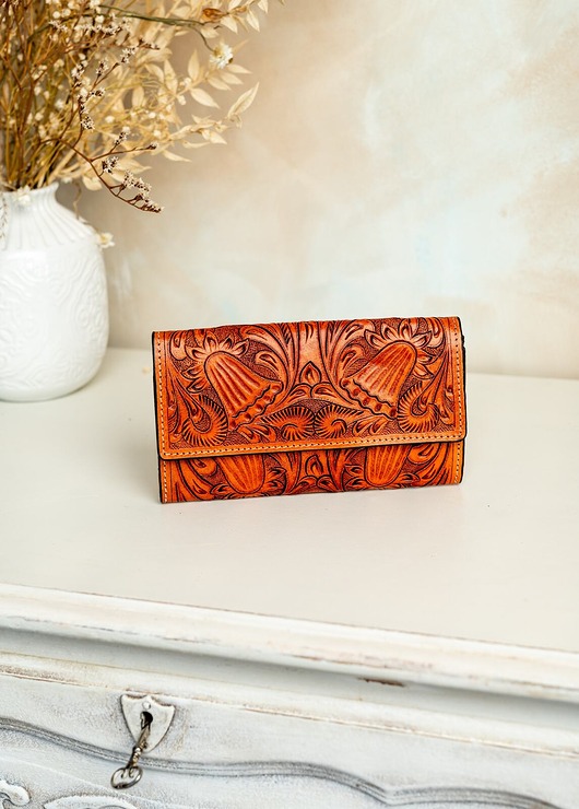 portfele damskie Portfel ręcznie robiony ze skóry naturalnej Kolar