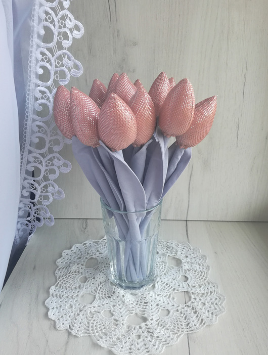 Tulipany glamour błyszczące urodziny prezent Lulaczkowo