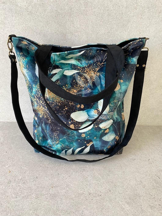 torby XXL Torba na ramię XXL - print szuwary