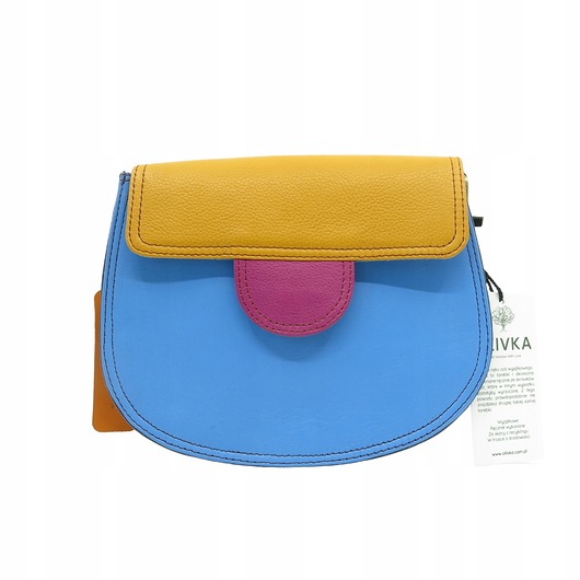 torby na ramię Torebka damska skórzana skóra naturalna listonoszka elegancka eko Olivka