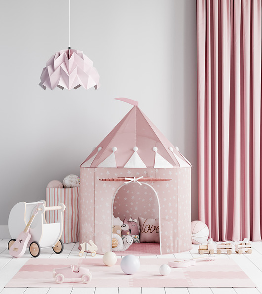 lampy wiszące Lampa wisząca origami ICEBERG  M blady różowy