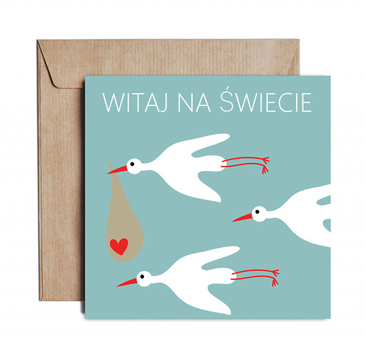 Kartka, pocztówka z autorską grafiką BUG in the MUG