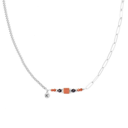 naszyjniki - inne Bestseller! Naszyjnik Dubaj 2.0 Srebrna stal szlachetna