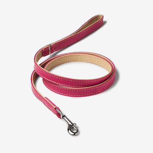smycze i obroże dla psów i kotów Smycz skórzana Duo Rosa