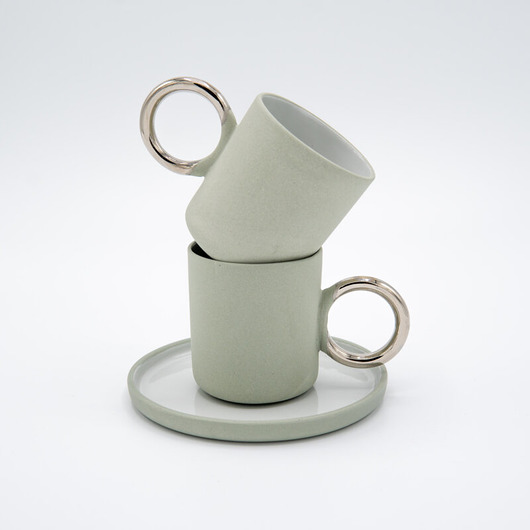 Filiżanka do Espresso / Pistachio / Platyna Lutumursi