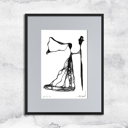 grafiki i ilustracje Oprawiona grafika - Para (94)