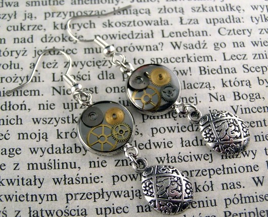 Mechaniczne kolczyki 175 Zegarynki