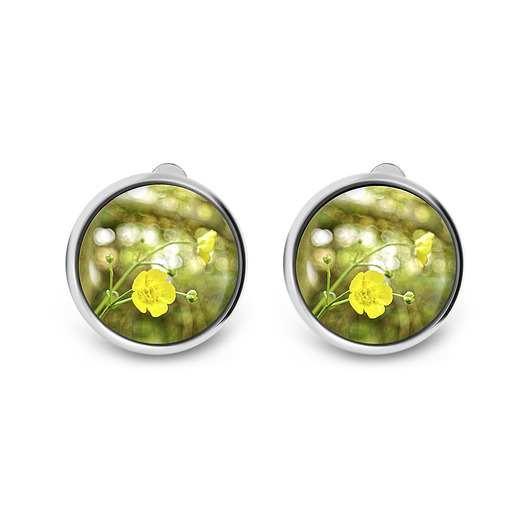 klipsy Klipsy - Żółty kwiat