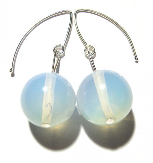 kolczyki z kamieni: opal Love Life and Forest