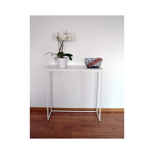 KONSOLA - 70x20x80 blat matowy Papierówka Simple form of furniture