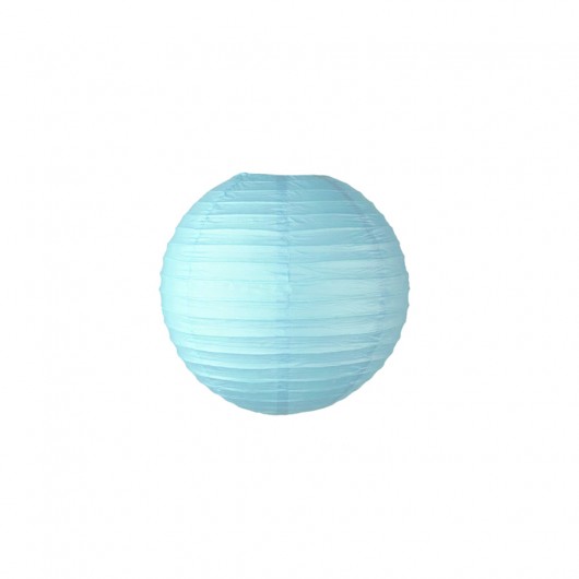 Lampion papierowy błękitny 20 cm Wiewiórka i Spółka