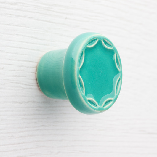 gałki do mebli Gałka do mebli, miętowo-turkusowa, wz.5