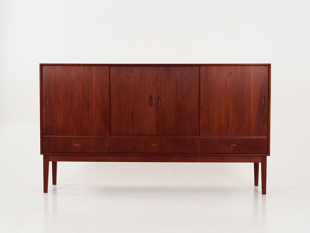 komody i szafki Highboard tekowy, duński design, lata 70, produkcja: Dania