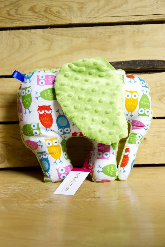 Słonik - w kolorowe sówki Minky and Cotton
