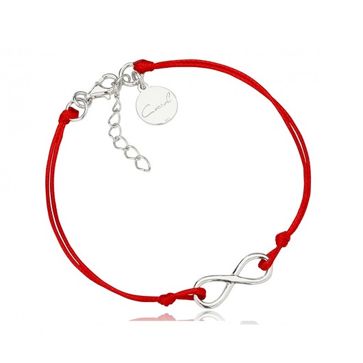 BRANSOLETKA SZNURKOWA Z NIESKOŃCZONOŚCIĄ SREBRo Coccola JEWELLERY