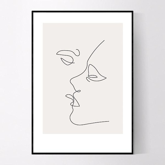 plakaty Plakat Pocałunek zakochanych