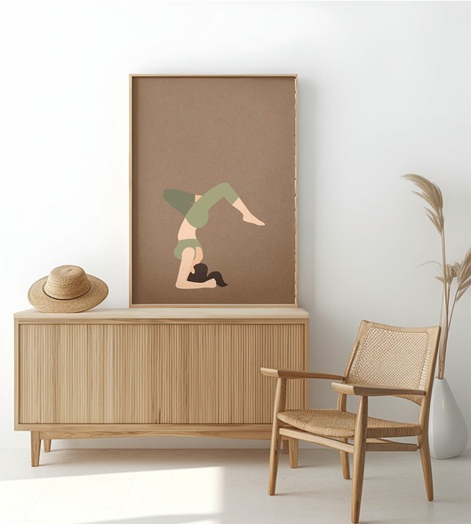 plakaty Plakat joga Asany Yoga A3 Medytacja Plakat z motywem jogi Plakat boho