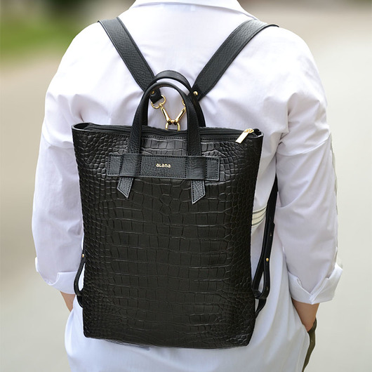 NORA – skórzany plecak i torba w rękę Alana Leather Studio
