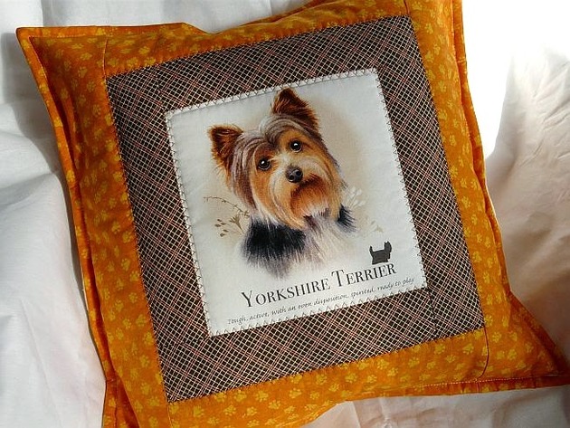 poduszki plecione Seria PUPIL: Yorkshire Terrier