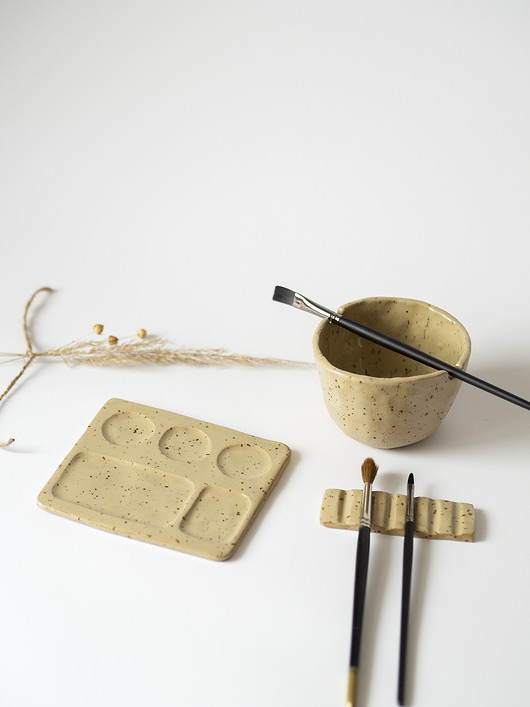 dodatki - różne Zestaw ceramiczny do malowania z paletą 8